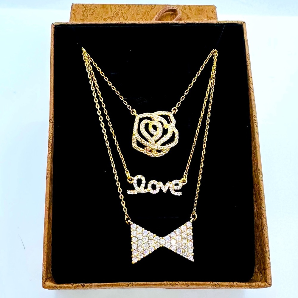 Set of 3 layering necklaces